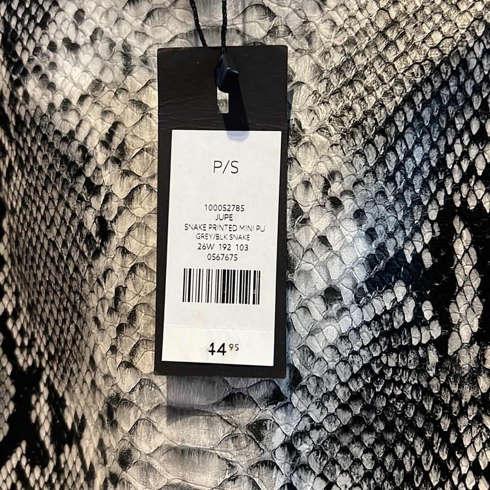 Dynamite Snake Print Textured mini skirt - Picture 2 of 4